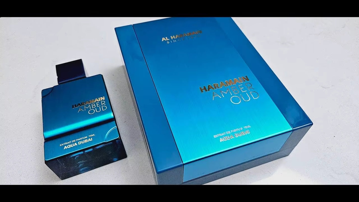 Al Haramain Amber Oud - Aqua Dubai - Cologne for Men and Women - Bergamot, Amber - Long Lasting Perfume for Men and Women