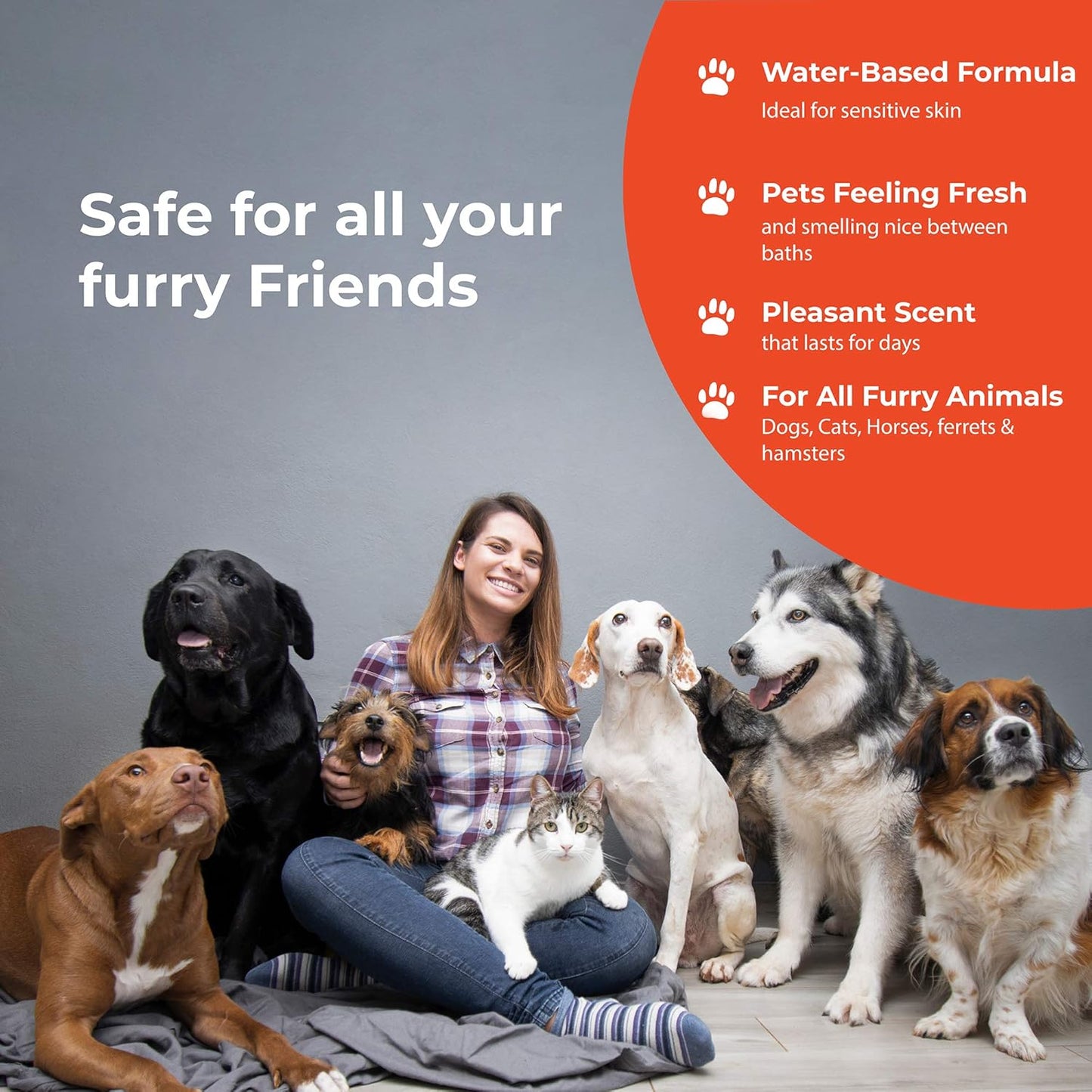 Dog Deodorizing Spray – Long-Lasting Dog Cologne & Pet Odor Eliminator – Sugar Cookie Scented Dog Perfume for Smelly Dogs – Safe, Refreshing Dog Grooming Spray