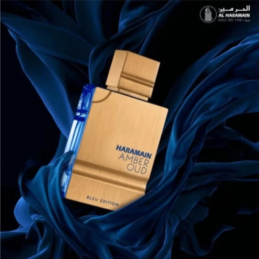 Al Haramain Amber Oud Blue Cologne 2.0Oz/60Ml | Unisex EDT Spray | Long-Lasting Scent Perfect Holiday Gift for Him/Her